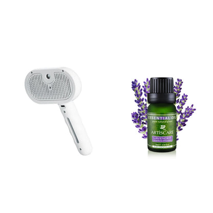 Mist Spray Grooming Comb – White set