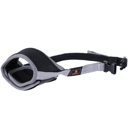 Soft Mesh Dog Muzzle – Grey