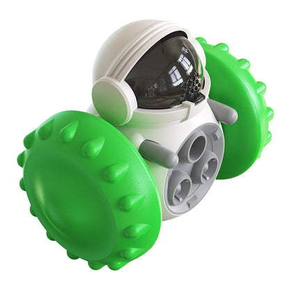 Wobble Robot Treat Toy – Green