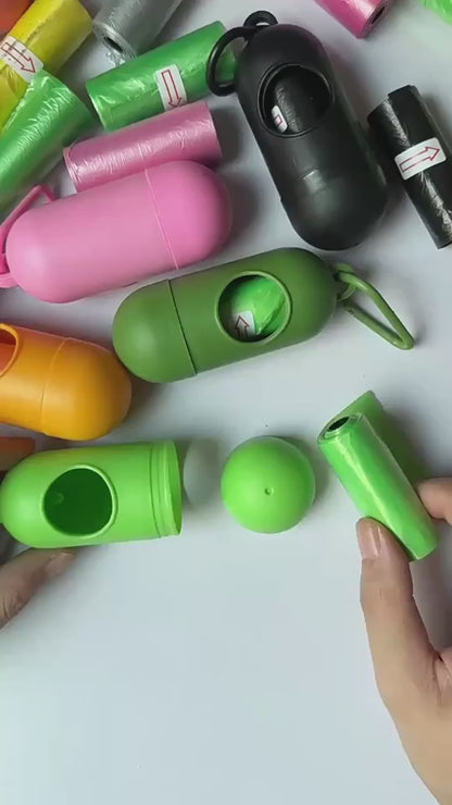 Poop Bag Dispenser with 5 Rolls video