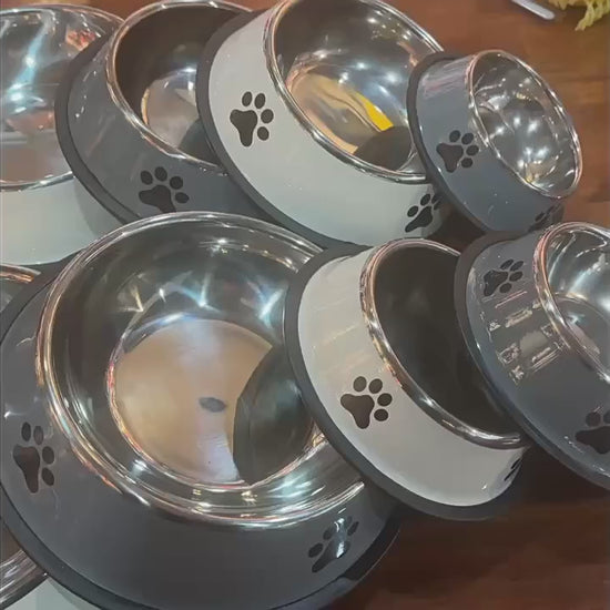 Non-Slip Stainless Steel Bowls video