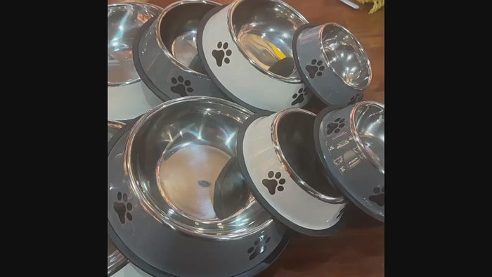 Non-Slip Stainless Steel Bowls video